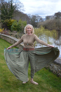Blue toned Umbrella Trousers UK 8-16