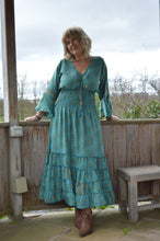 Load image into Gallery viewer, Turquoise Laal Dress Size L UK 14-18