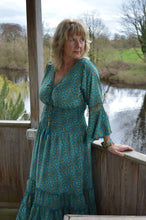 Load image into Gallery viewer, Turquoise Laal Dress Size L UK 14-18