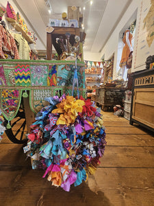 Repurposed Sari Wreaths