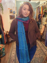 Load image into Gallery viewer, Kantha Stitch Scarf www.karmaripon.co.uk