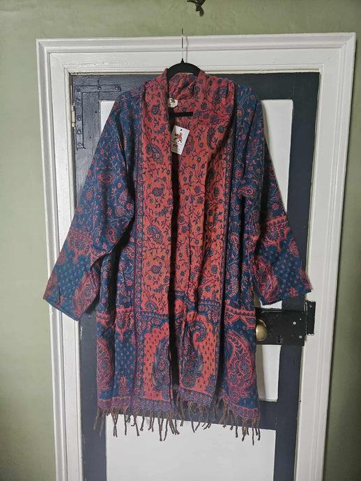 Tassel Shawl Coat www.karmaripon.co.uk