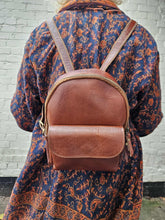 Load image into Gallery viewer, Small Leather Backpack www.indiansummertrading.co.uk