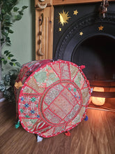 Load image into Gallery viewer, indian pouffe www.karmaripon.co.uk