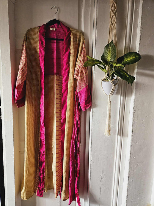 Repurposed Sari Kimono www.karmaripon.co.uk