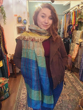 Load image into Gallery viewer, Kantha Stitch Scarf www.karmaripon.co.uk