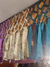 Load image into Gallery viewer, Repurposed Sari Lattice garland www.karmaripon.co.uk