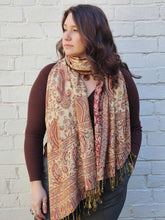 Load image into Gallery viewer, Red Pashmina Scarf  www.indiansummertrading.co.uk
